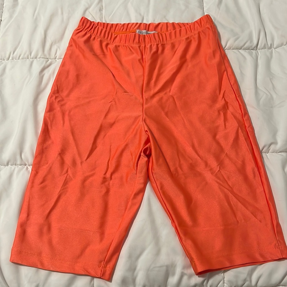 Orange Bike Shorts